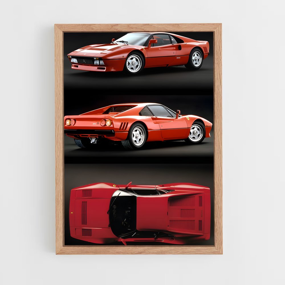 Poster Ferrari 288 GTO (vue 4)